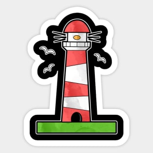 Lighthouse Gull Sticker